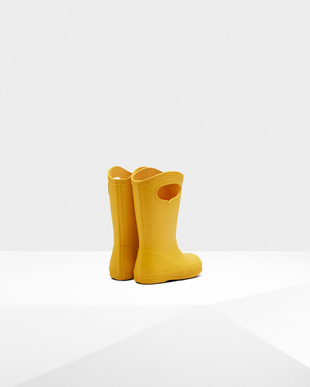 Botas de Lluvia Hunter Niños - Original First Classic Grab Handle - Amarillos - TUFOBDE-60